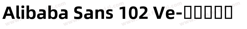 Alibaba Sans 102 Ve字体转换